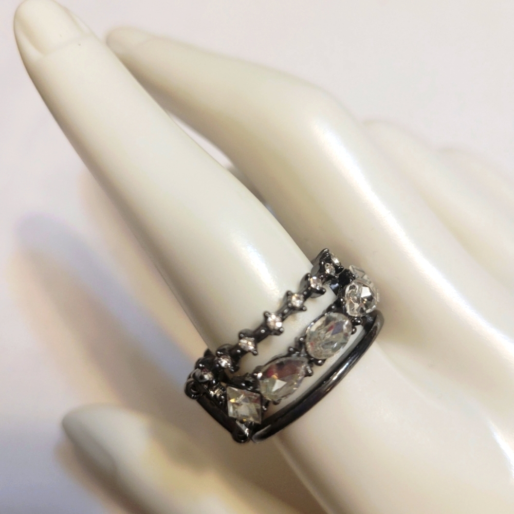 ❄️Statement Ring with Stretch Band